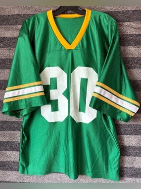 Vintage 90’s John Deere Tractors Green and Yellow Football Jersey Men’s Large